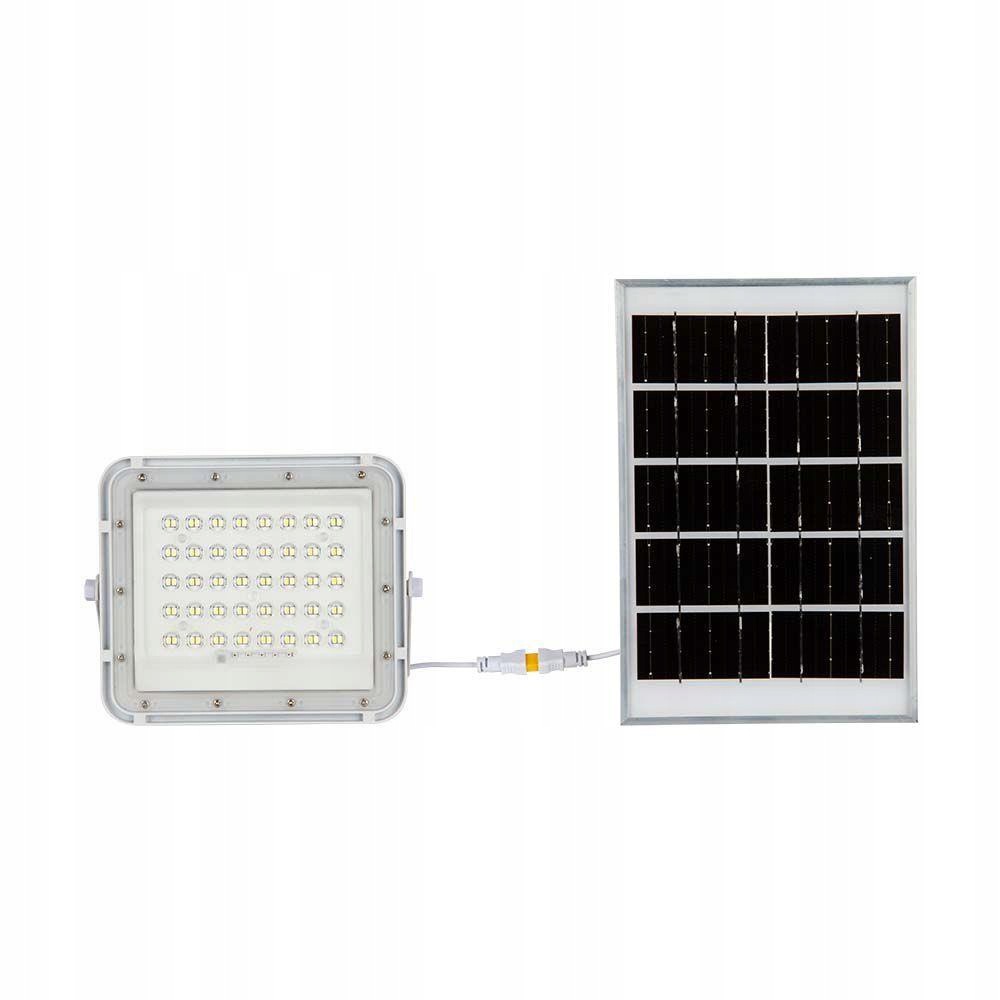 V-tac Solární Led zářič 10W dálkový ovladač auto časovač IP65 VT-80W-W 4000K