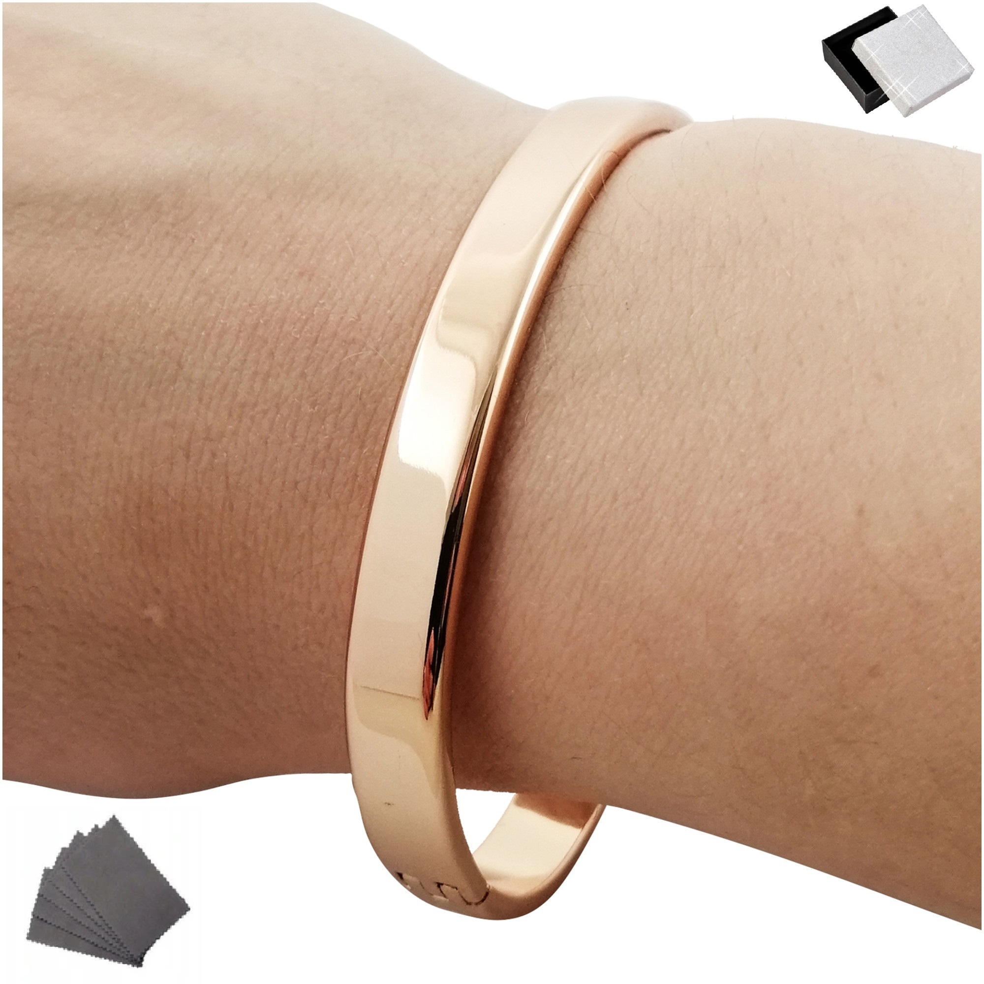 

Bransoletka Damska Sztywna Gładka Klasyczna