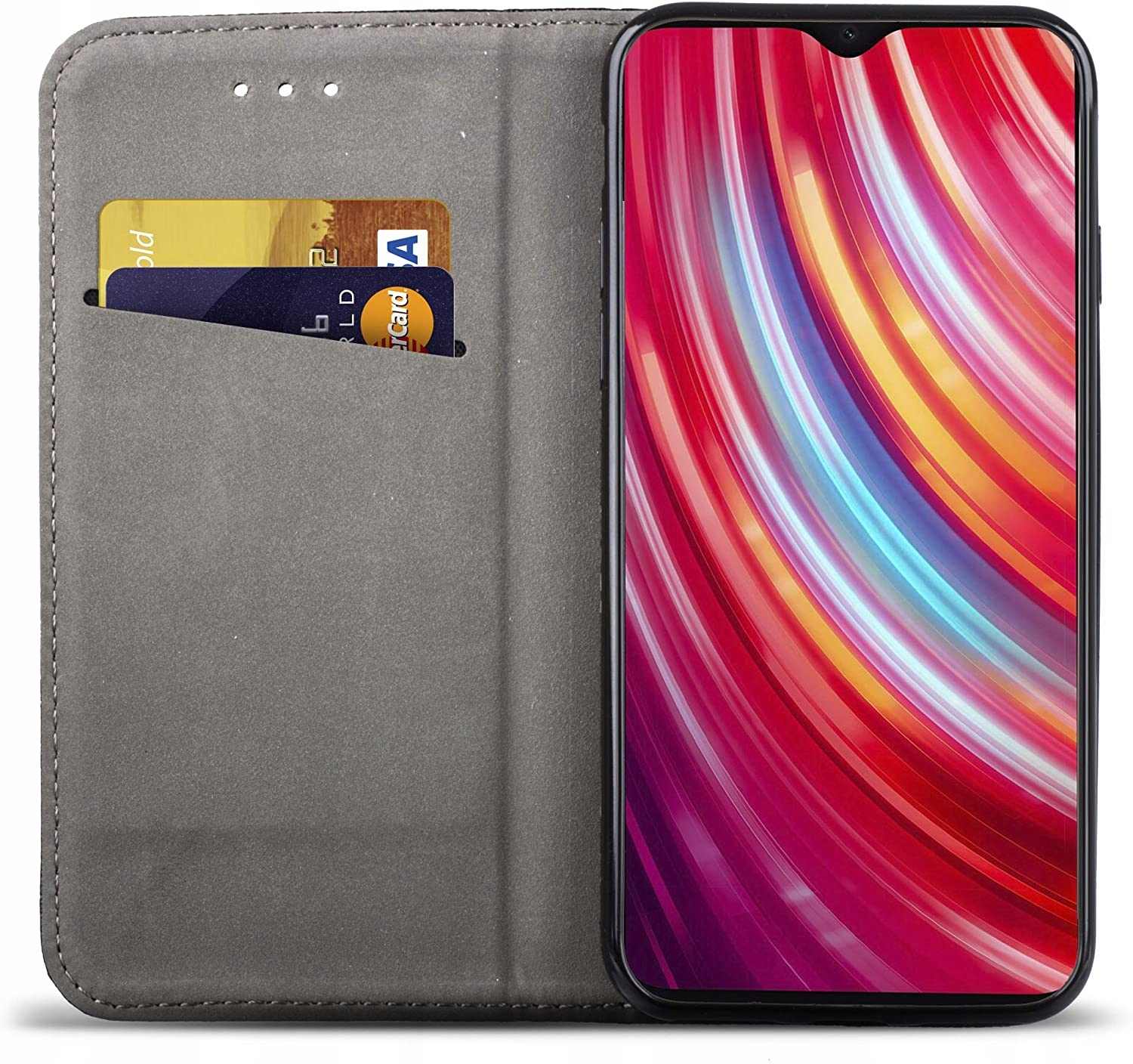 Etui Smart Magnet do Xiaomi Redmi 9 czarne Tfo