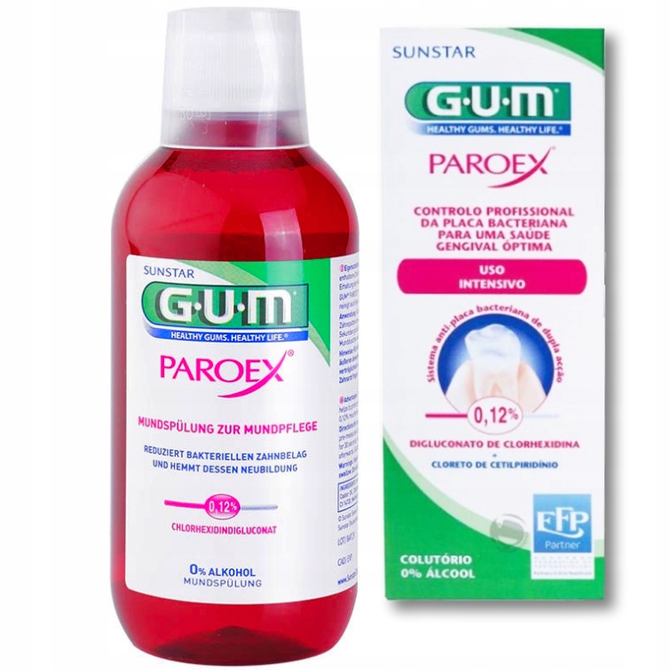 

Płyn do Płukania Jamy Ustnej Gum Paroex 0.12% Chx