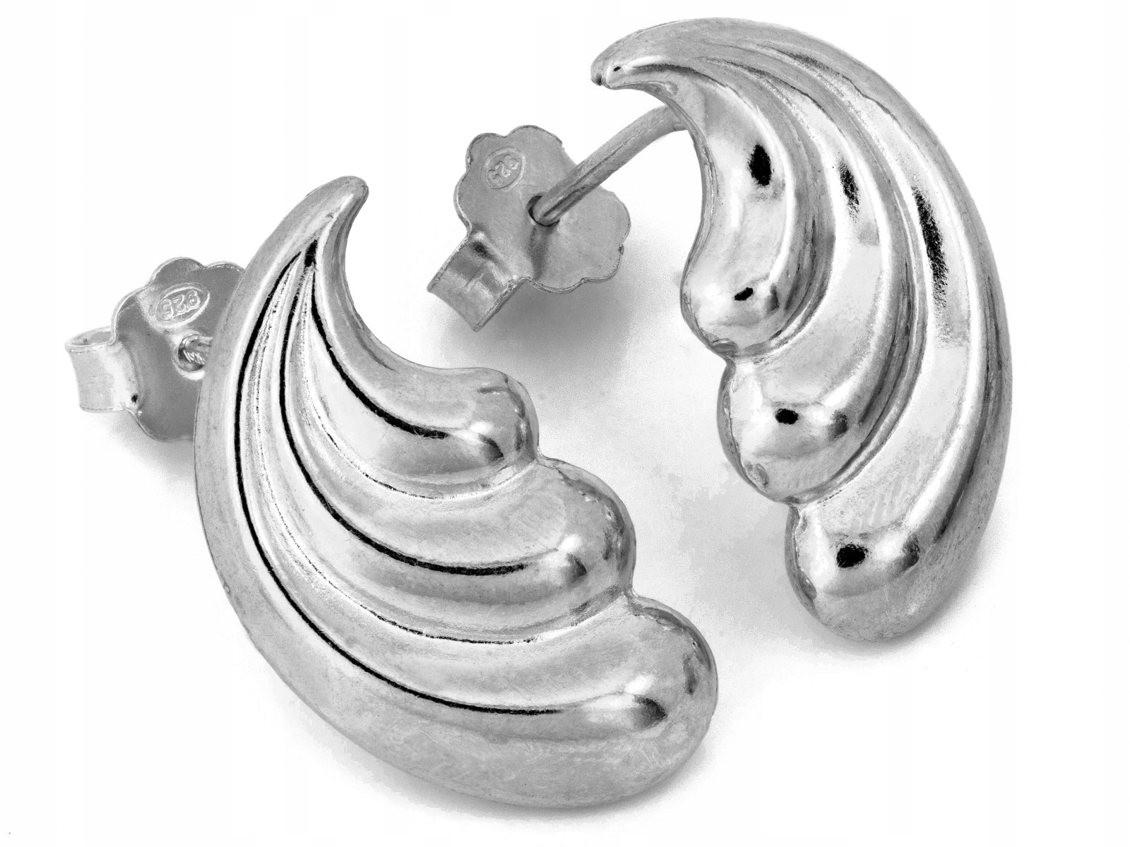 Stříbrné náušnice s tyčinkami 925 2.39 g, elegantní šperky, pěkný vzhled