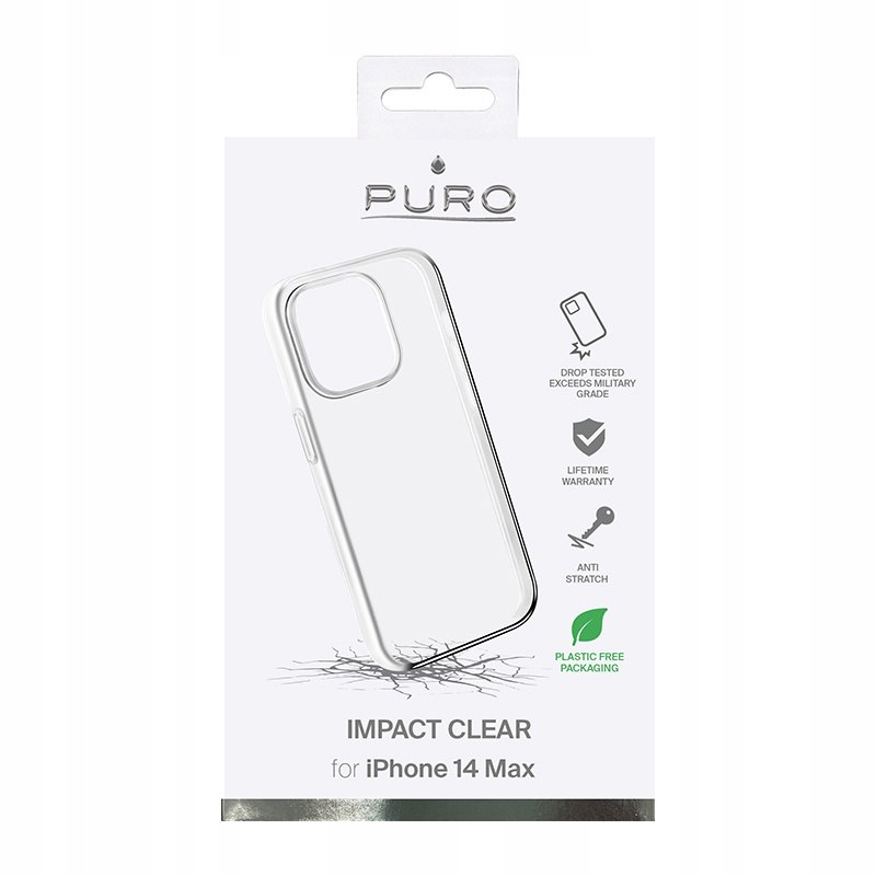 Etui Puro Impact Clear do iPhone 14 Pro Max przezroczyste Puro