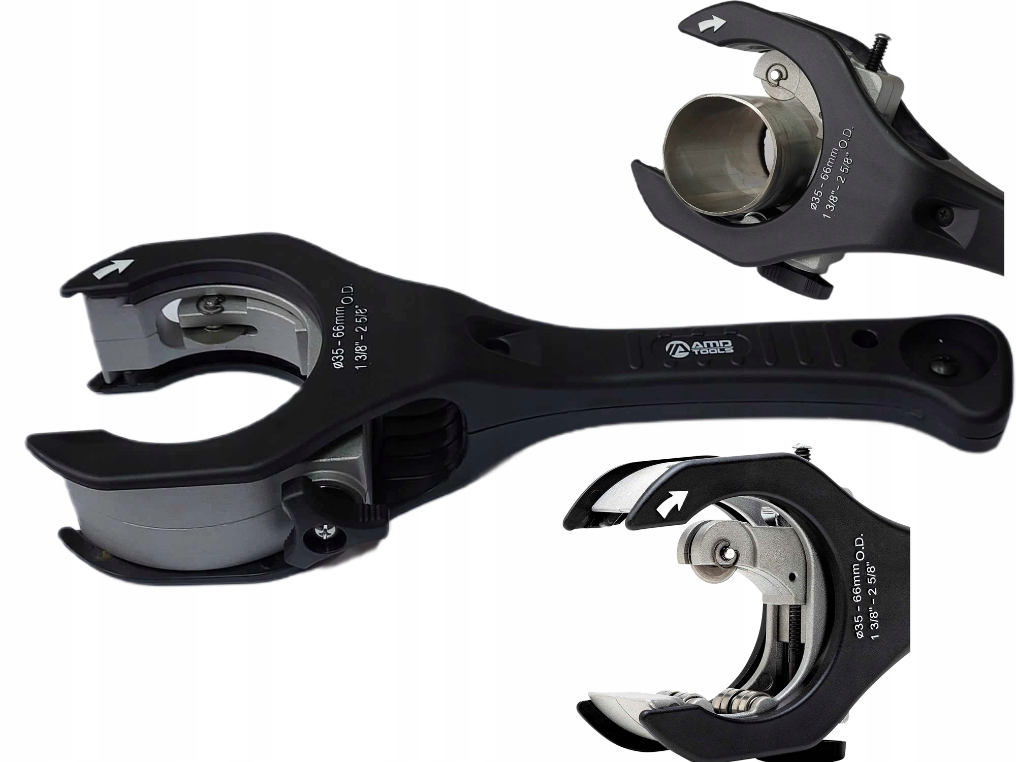 Nůž pro řezání výfukových trubek s ráčnou 35 66 mm