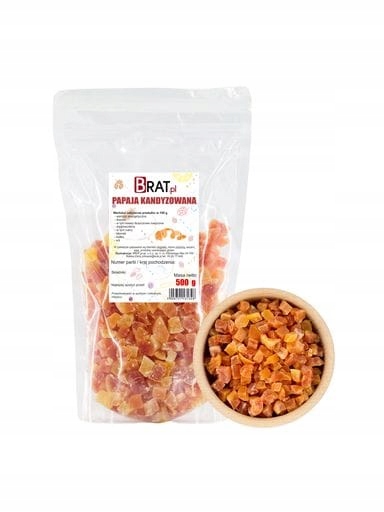 3x Brat Kandovaná papája 500 g