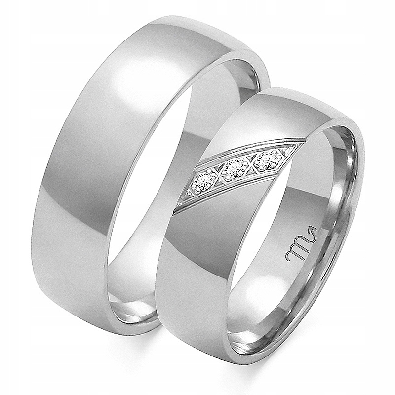 ZŁOTE OBRĄCZKI ŚLUBNE PRÓBA 585 DIAMENT M.JOPEK