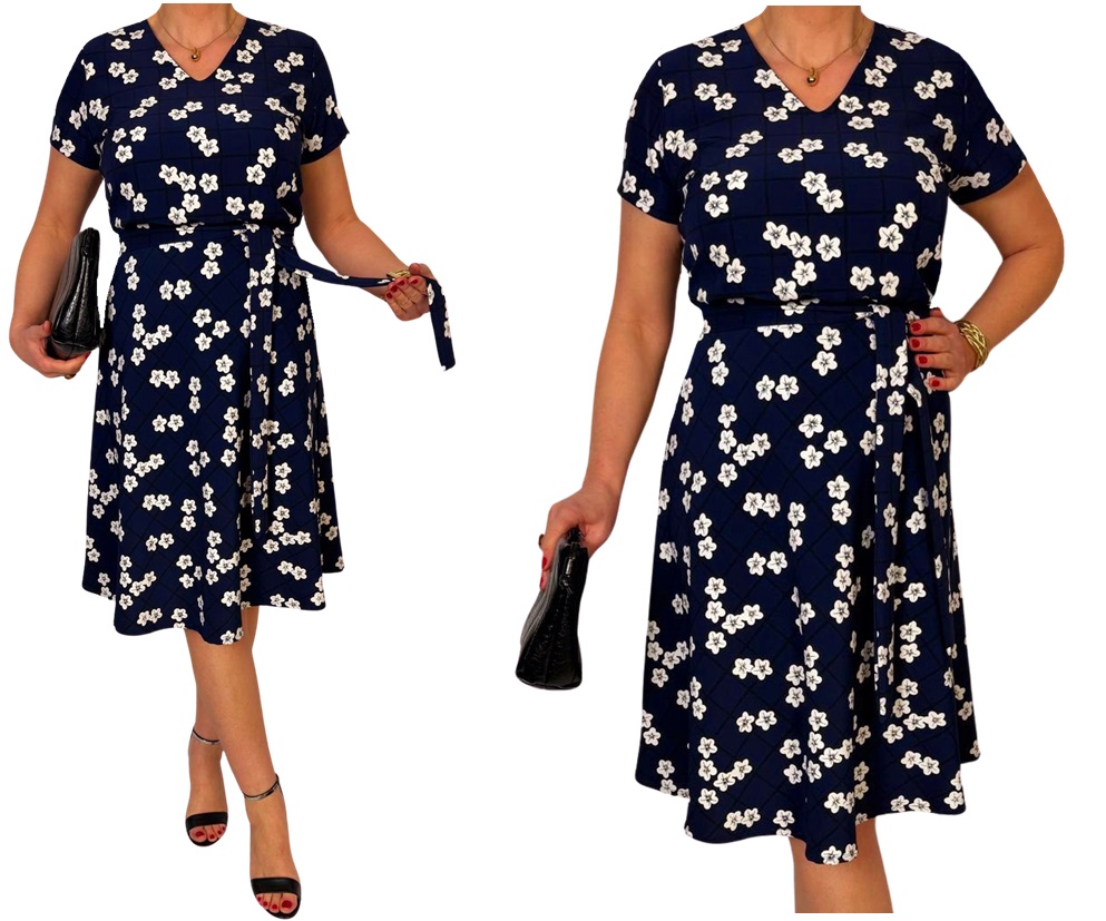 Tmavě modrá šaty elegantní svaté přijímání svatba akce 40 42 44 46 48 50 52 54 56