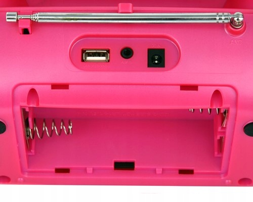 Radio Bluetooth CR 1139 Pink - USB, FM, AUX, Przenośne