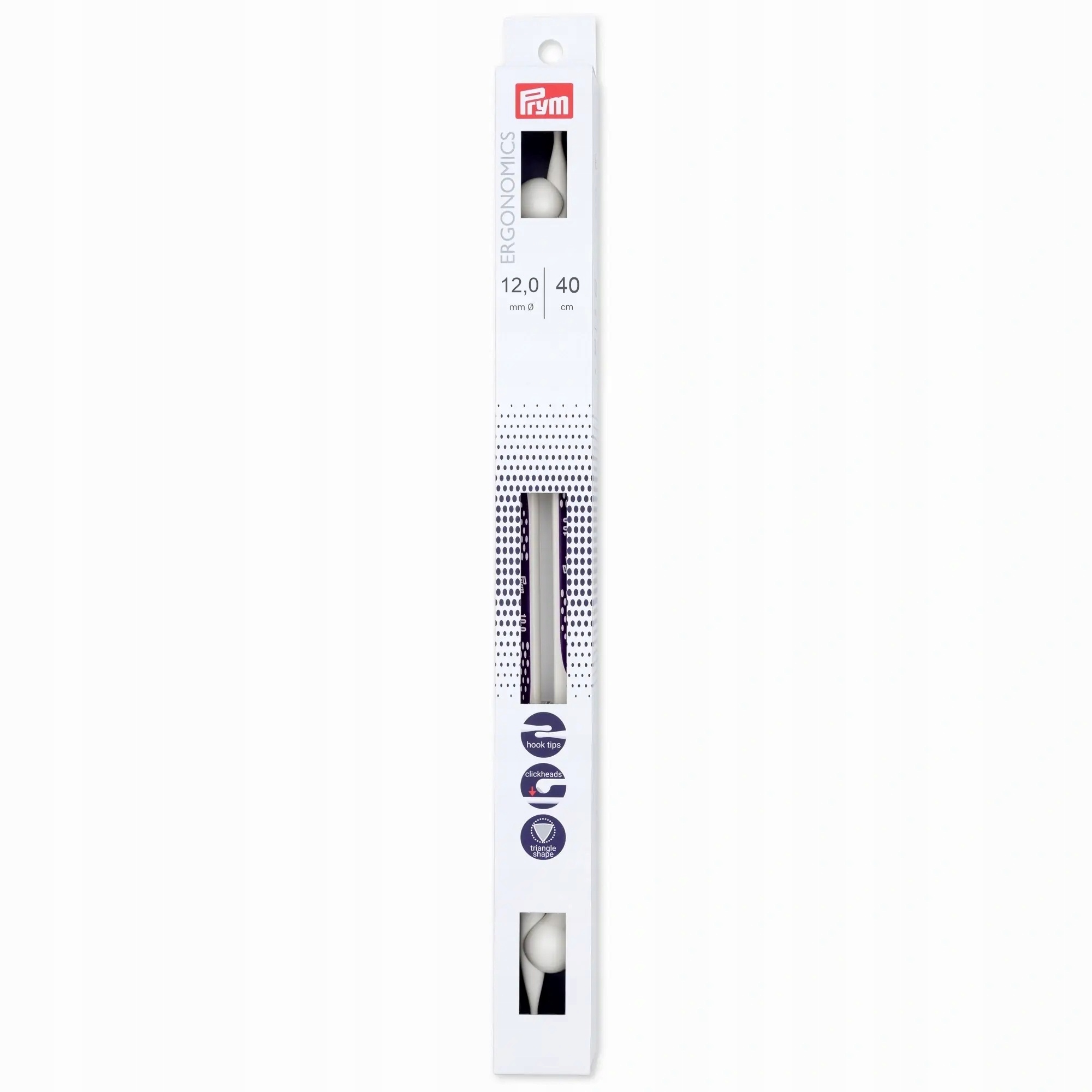 Rovné Dráty Prym Ergonomics 40 cm 12 mm 190414