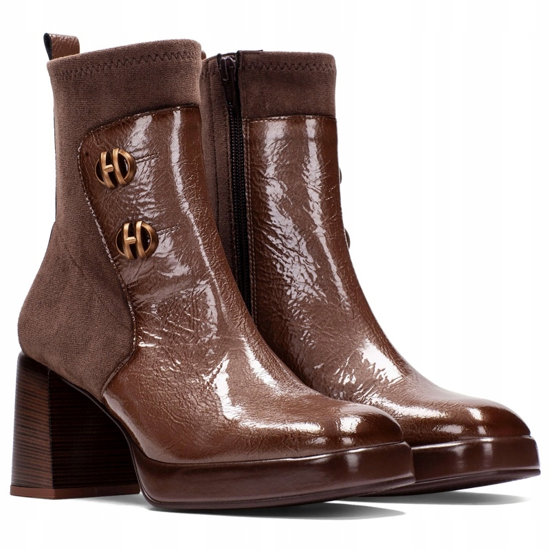 Dámské kotníkové boty španělské boty Hispanitas HI254228 ROCK-I25 Avellana kůže Vel. 38