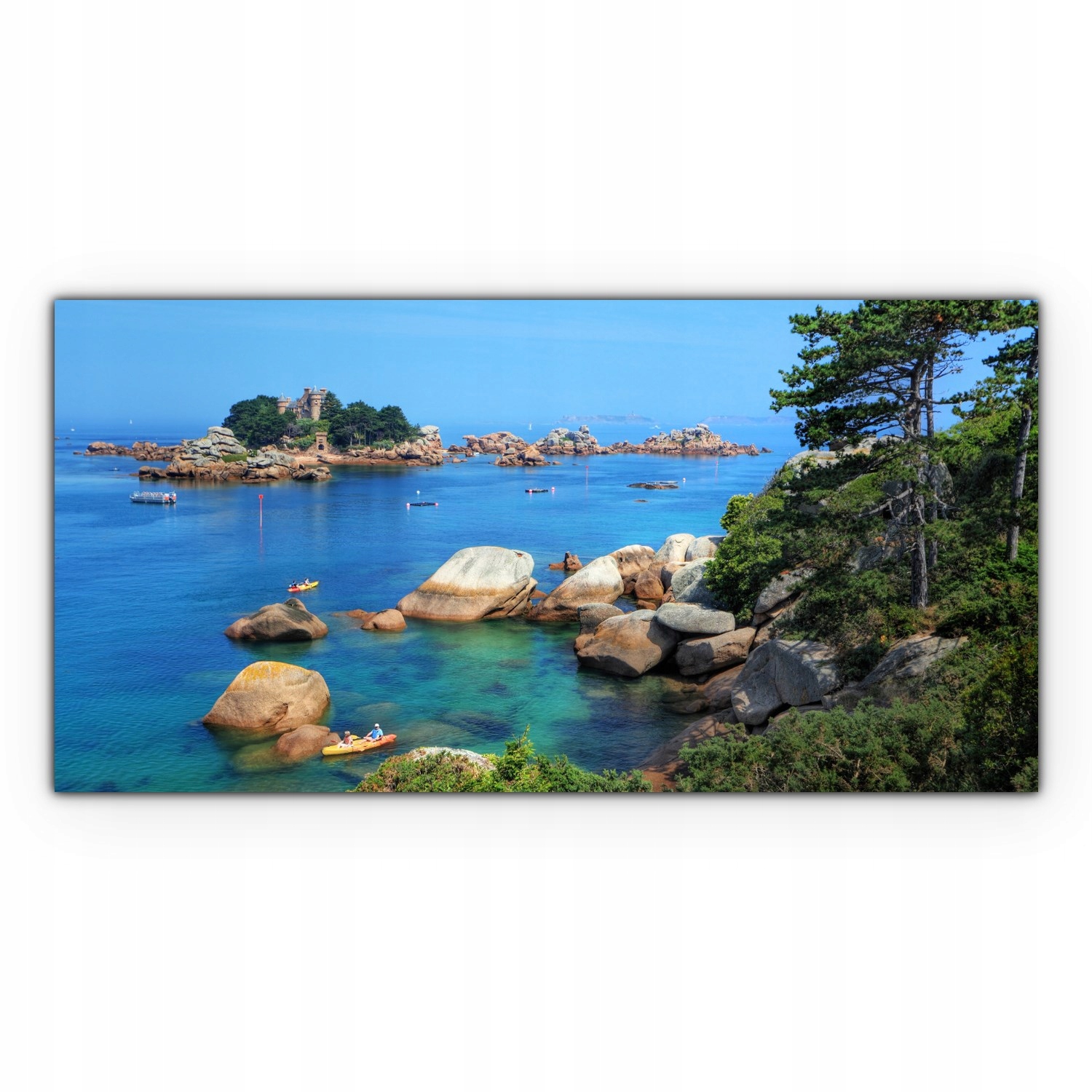 

foto-obraz na płótnie 100x50 Wyspa Krajobraz Skały