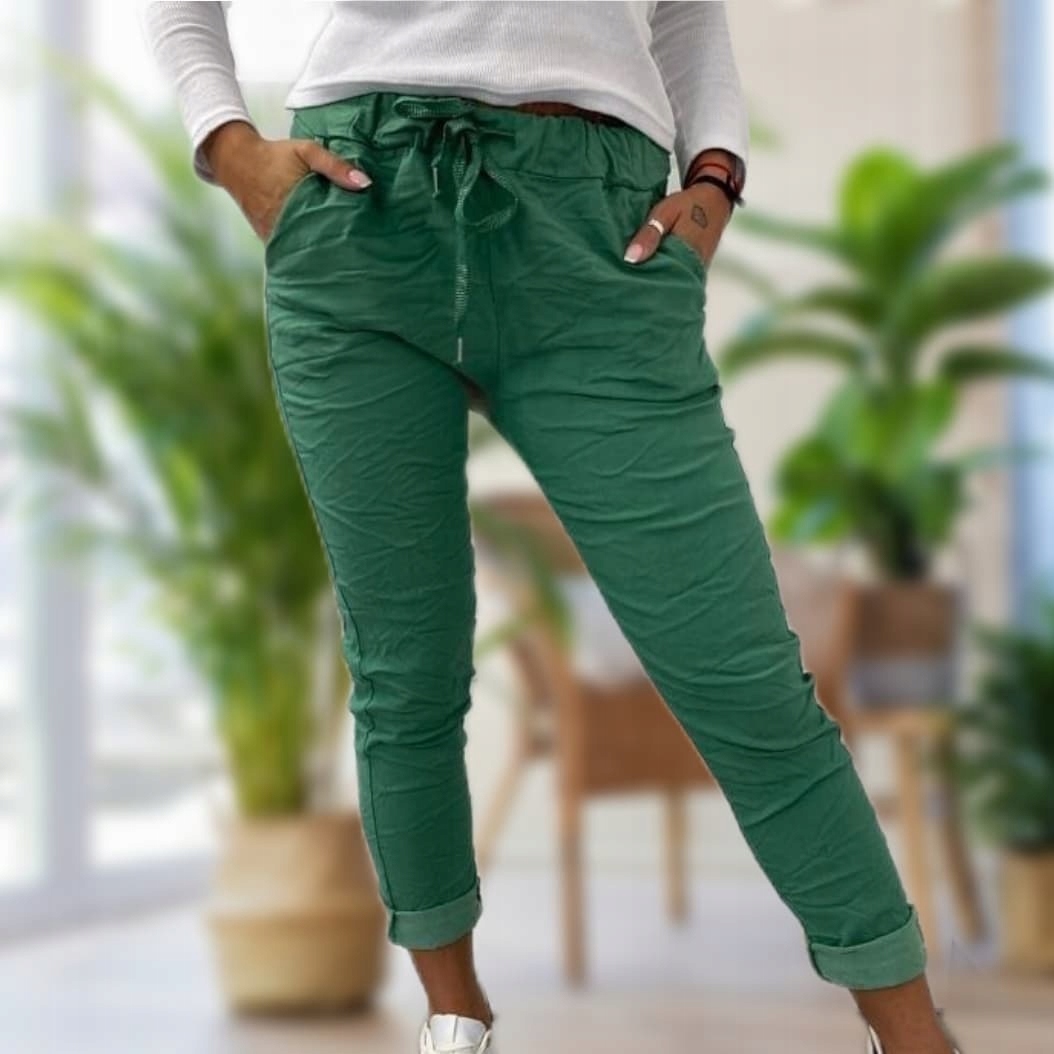 

Spodnie Gnieciuchy Uni 44 46 48 50 XL- 5XL khaki