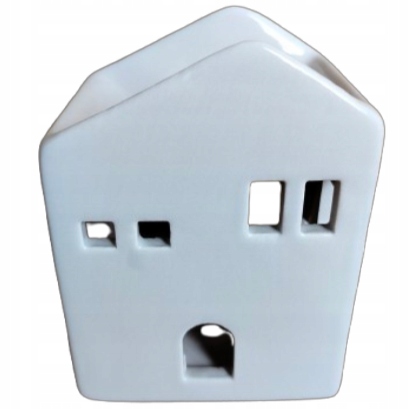 DOMEK DOM CERAMICZNY ŚWIECZNIK LAMPION KAMIENICZKA TEALIGHT NA PREZENT