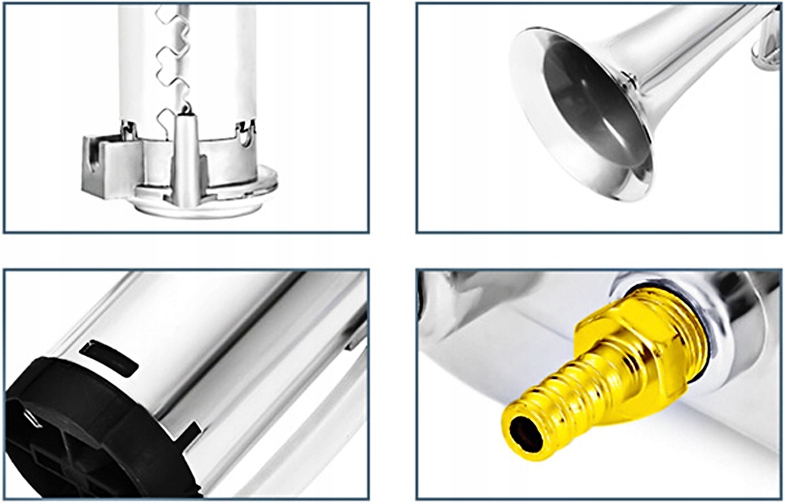 FANFARA KLAKSON CHROM GŁOŚNA JAK TIR + KOMPRESOR Producent części Jacky Auto Sport