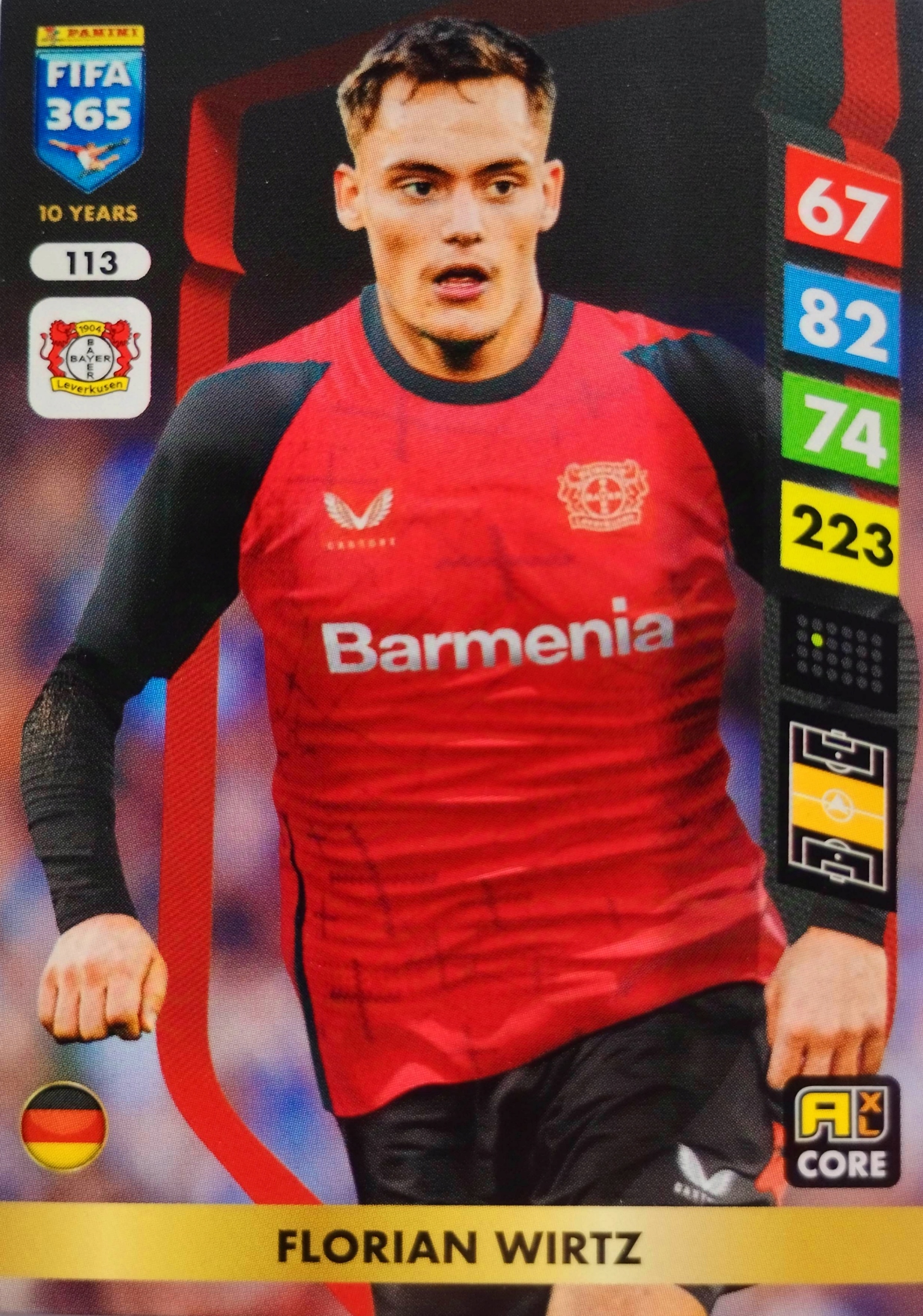 Panini Fifa 365 2025 Core 113 Florian Wirtz Bayer 04 Leverkusen