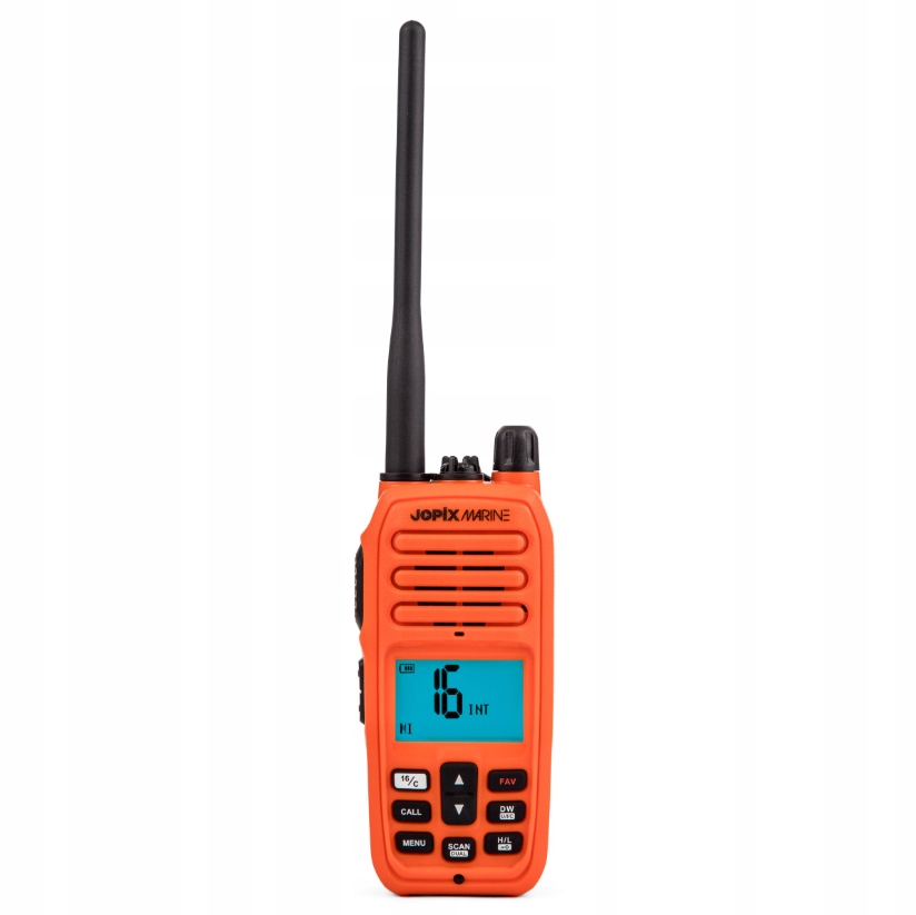 Jopix Marine 616P Orange radio morskie Vhf przenośne 5W IP67 Pływające