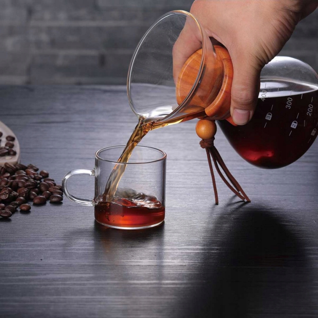 SZKLANY ZAPARZACZ DO KAWY CHEMEX 400ml KINGOFF Stan opakowania oryginalne