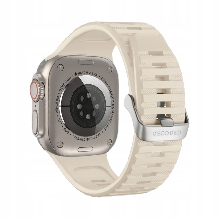 Decoded Ultra Traction pasek silikonowy Apple Watch 42/44/45/49mm (biały)