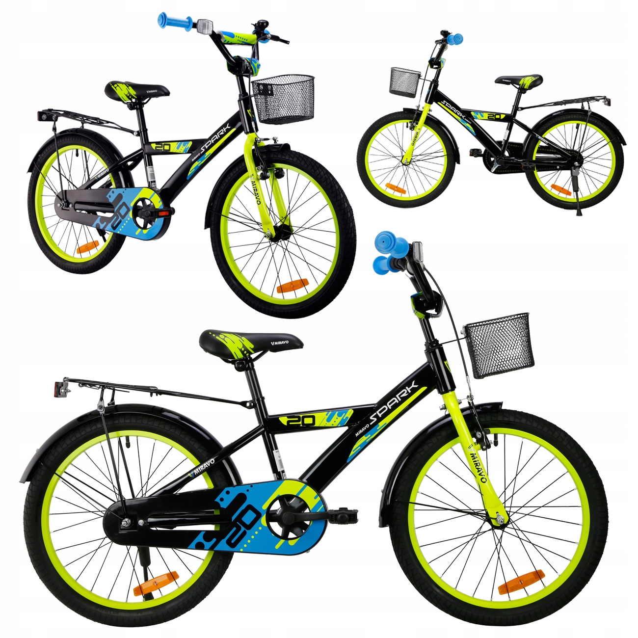 Rowerek Dziecięcy 20 Cali Miravo Rower Dla Chłopca Koszyk I Stopka