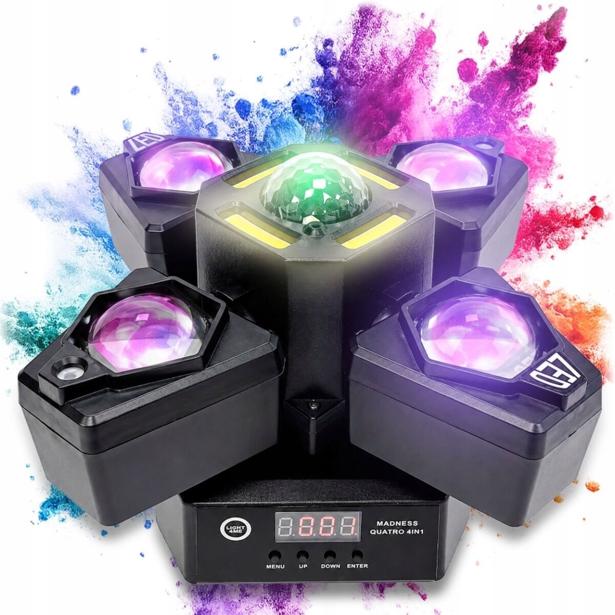 LIGHT4ME Madness Quatro 4IN1 ruchomy multiefekt oś (5908249842045)