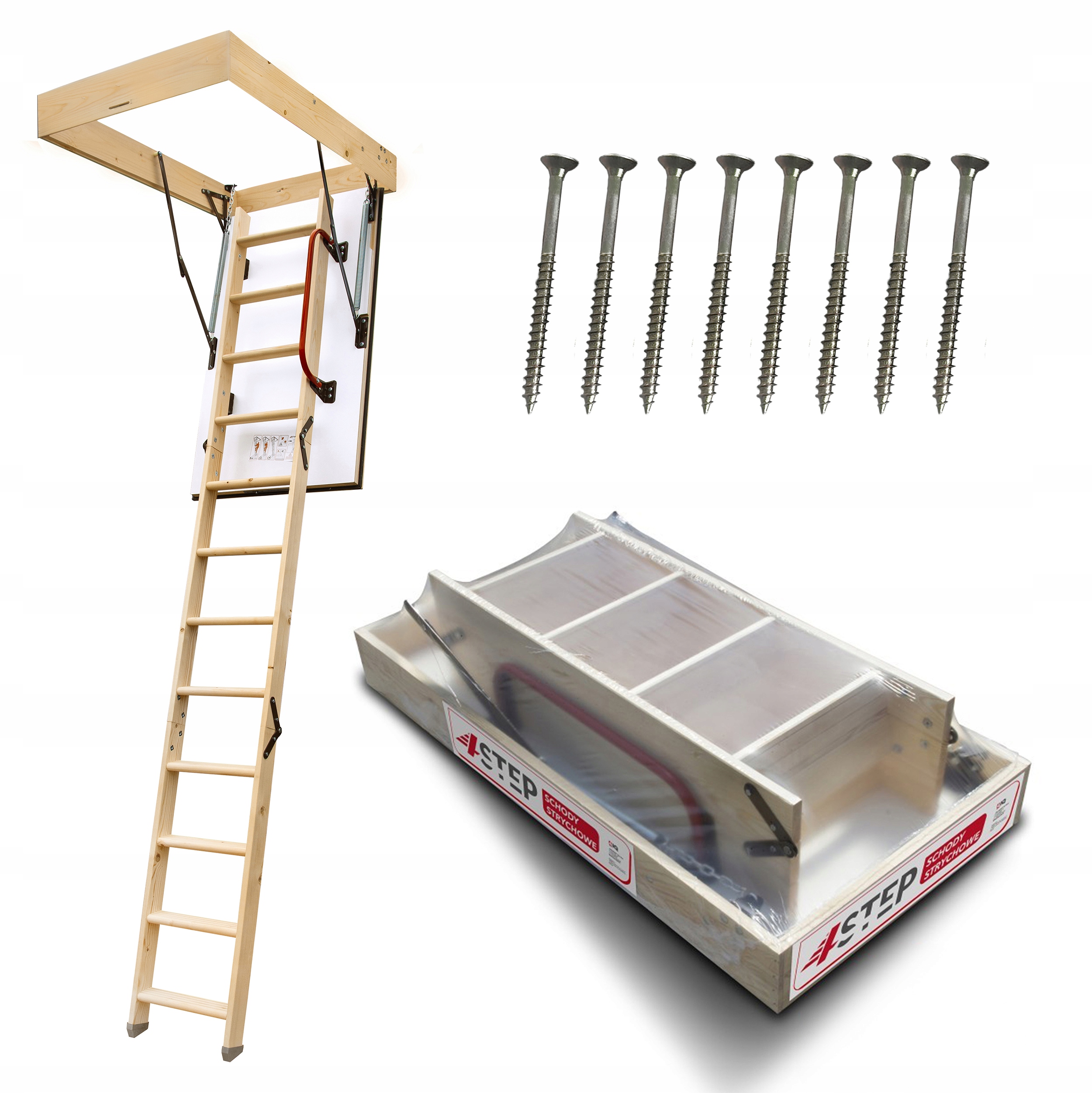 Pasivní Půdní schody Výlez Extra 0,86 W/m2K 46 mm 120x60 Šrouby Bonus