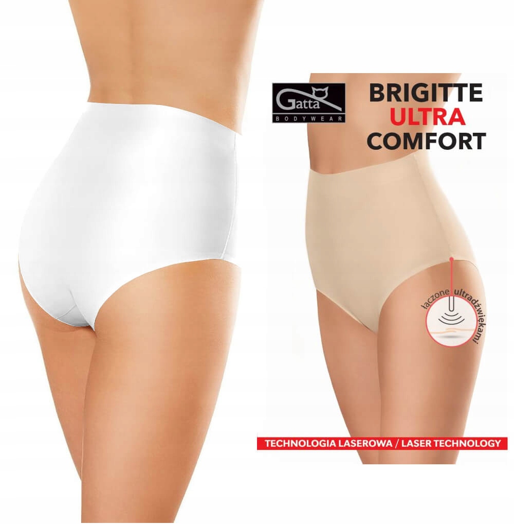 

Bezszwowe Figi Brigitte Gatta Comfort |biały| M