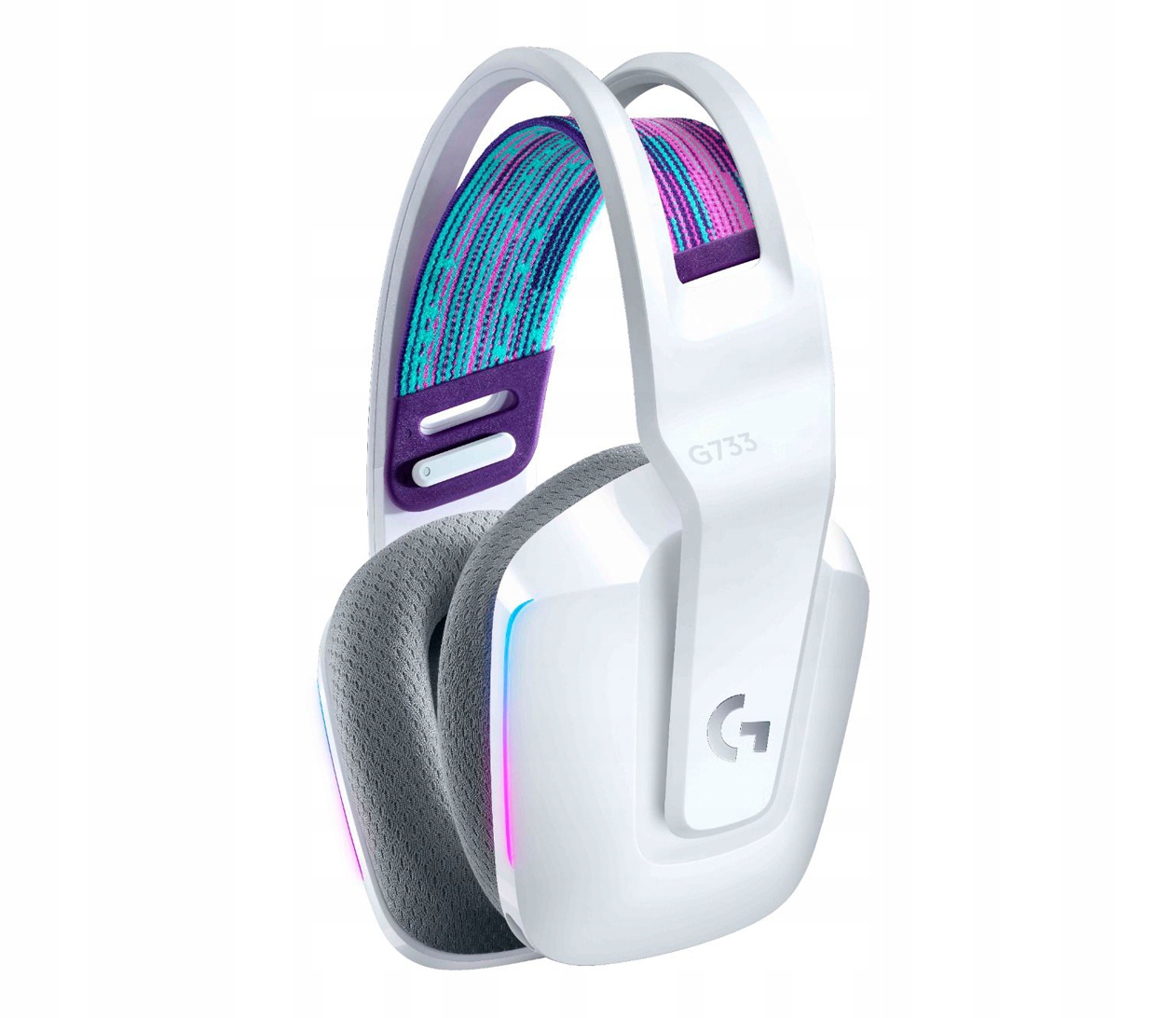LOGITECH G733 LIGHTSPEED Bezprzewodowy Zestaw Słuchawkowy RGB 29h Biały — miniatura 11