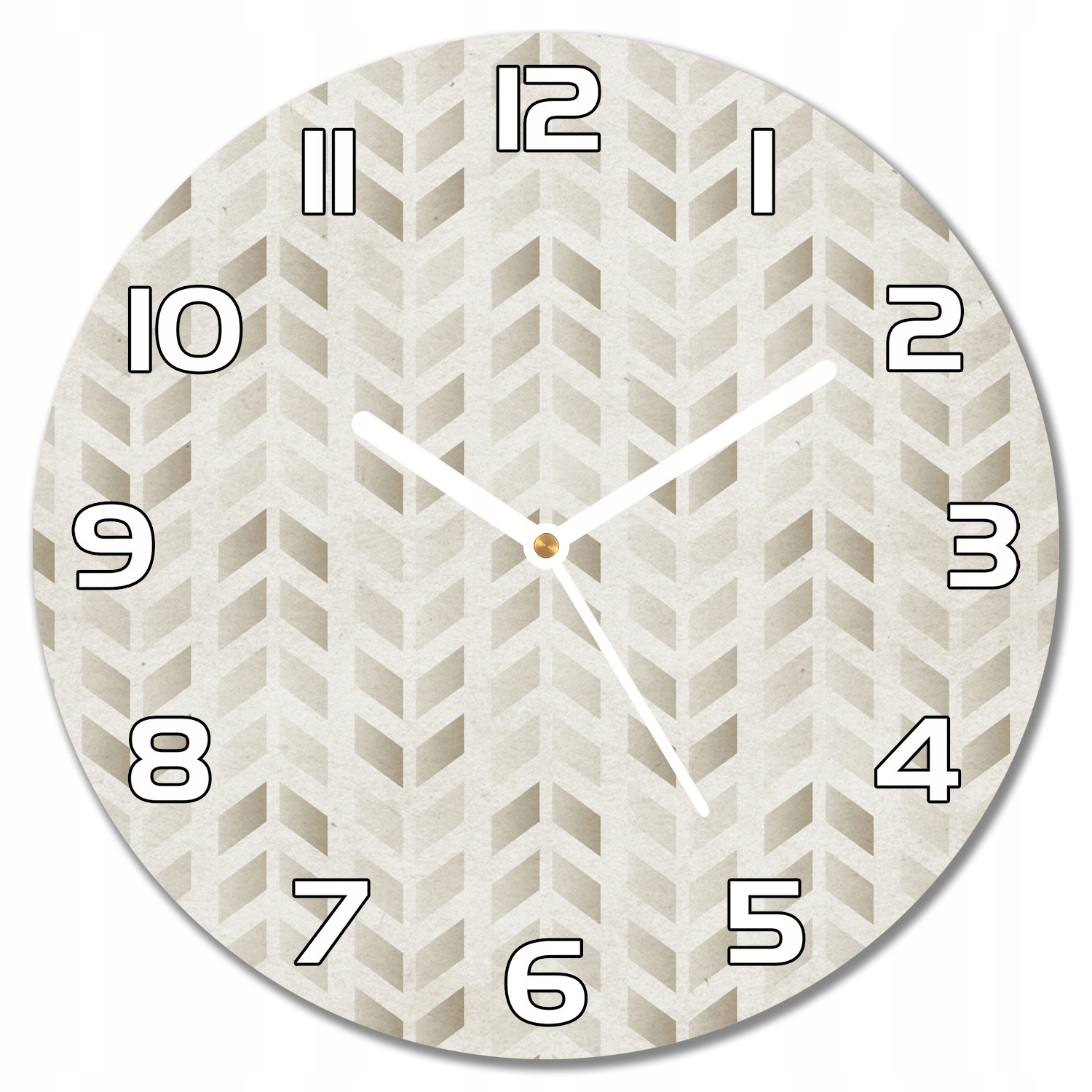 

Nowoczesny wiszący zegar Złote wektory f30 cm