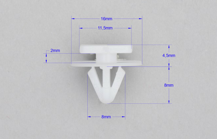 SPINKI KOŁEK KOŁKI LISTWY NAKŁADKA NADKOLA BŁOTNIKA DO OPEL CORSA C COMBO C Producent części Trustom