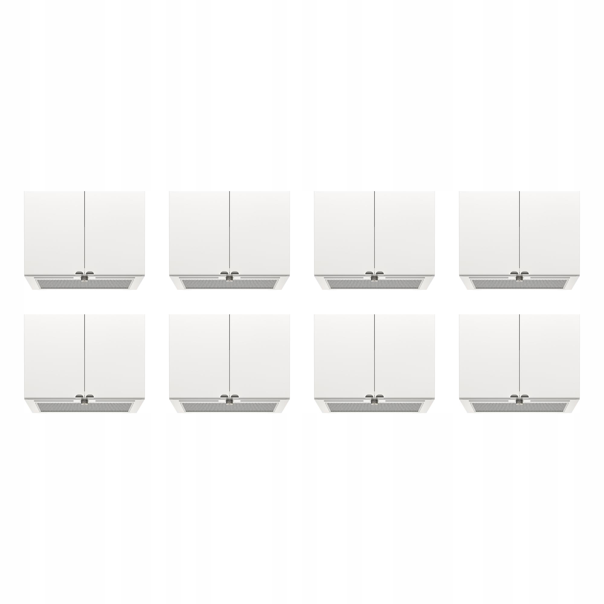 8 szt. Okap kominowy Underverk stal nierdz 60 cm 630 m3/h