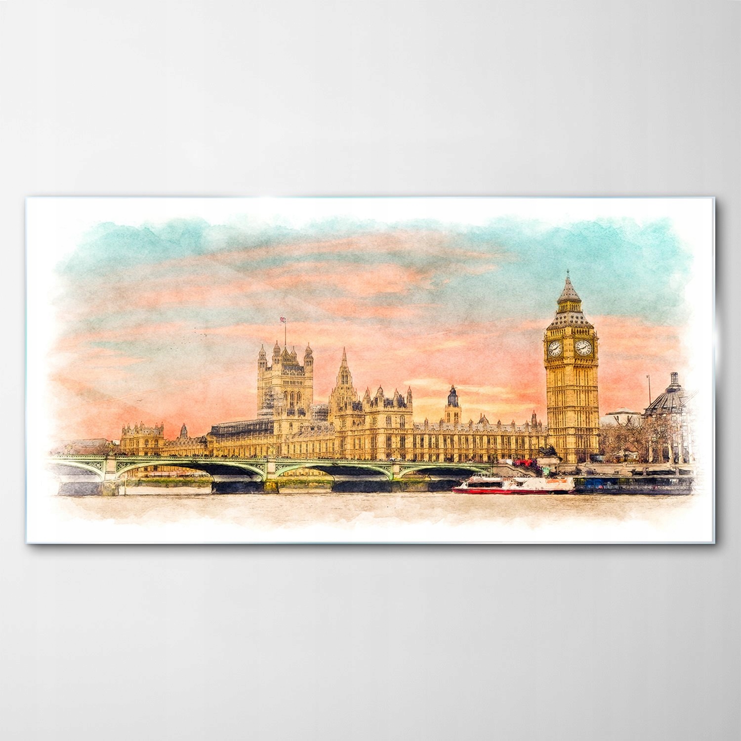 

Obraz na Szkle Dekor Londyn Big Ben Most 120x60