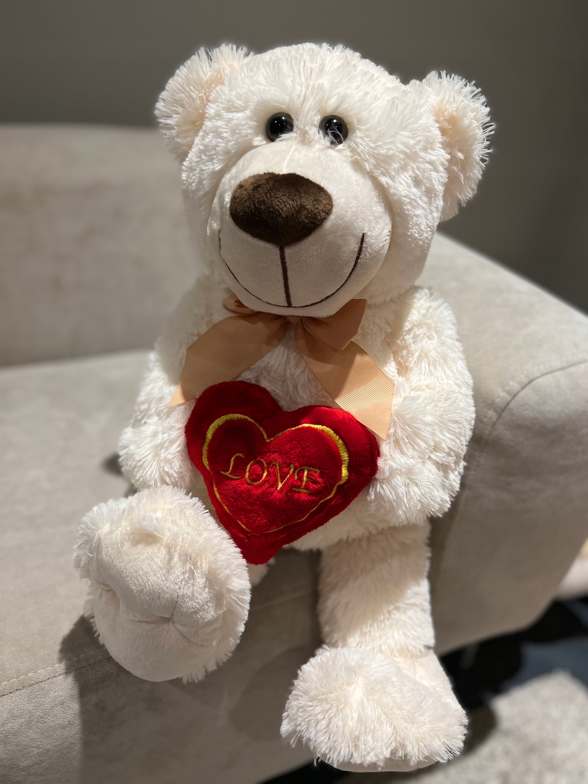 

Duży Miś Pluszowy Z Sercem Pluszak Walentynka 55cm