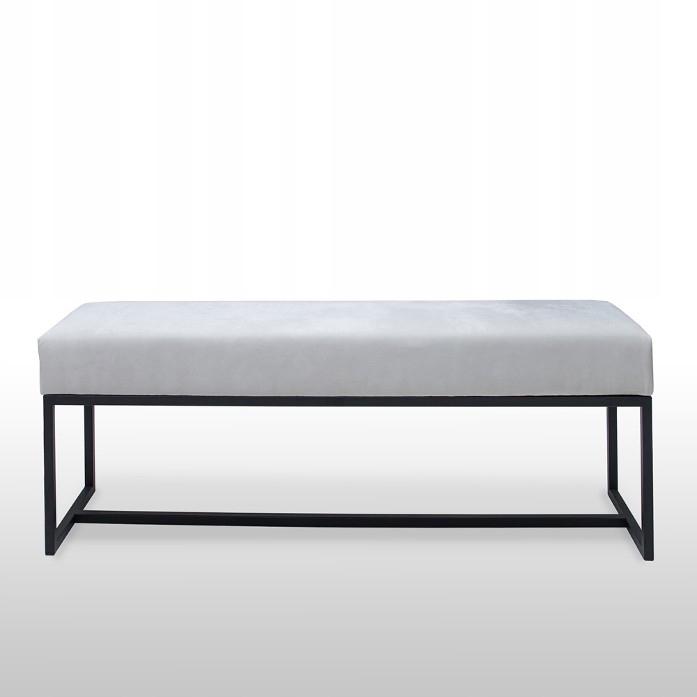 Ławka pufa tapicerowana loft metalowy stelaż 80cm Marka inna