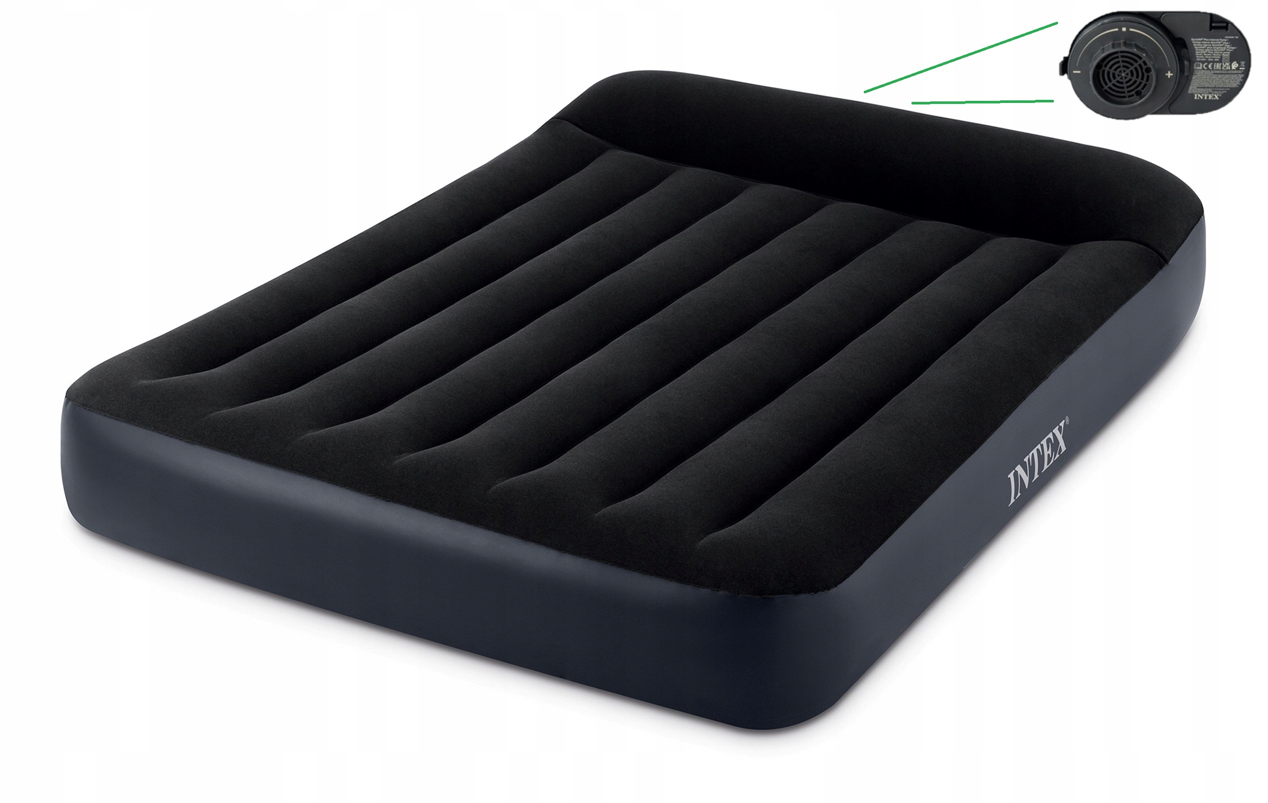 Materac do spania z pompką 137 x 191 x 25 Intex