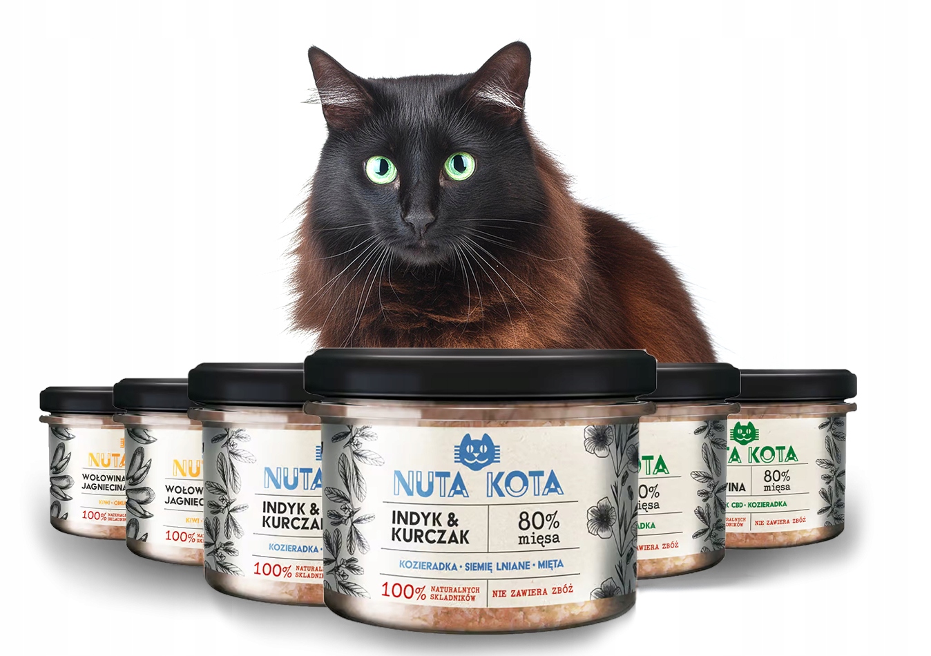 Levně Nuta Kota s kuřecím krůtím masem a jehněčím masem 200 g