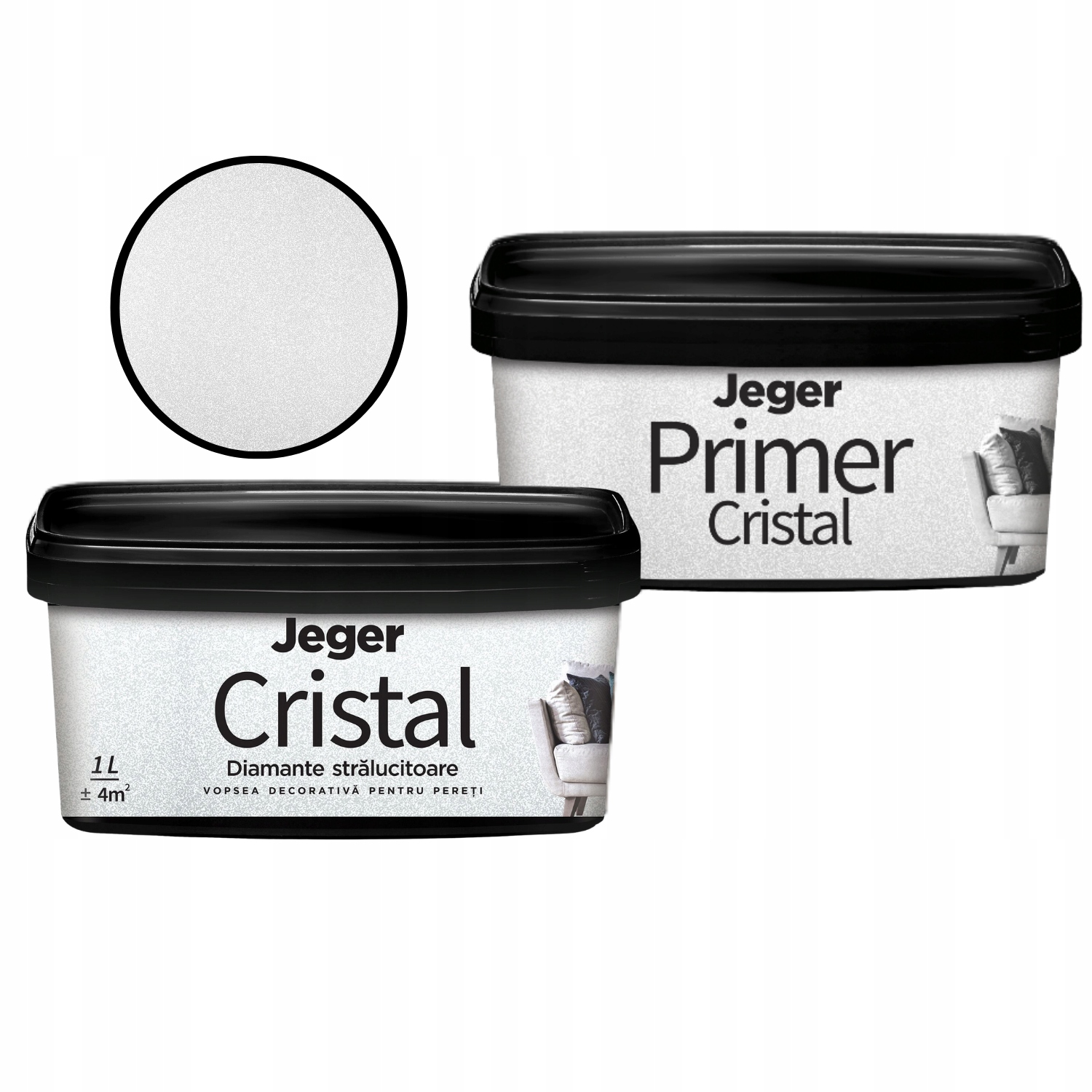 Dekorativní sada Brokátový nástěnný efekt Cristal Emilio Primer Cristal