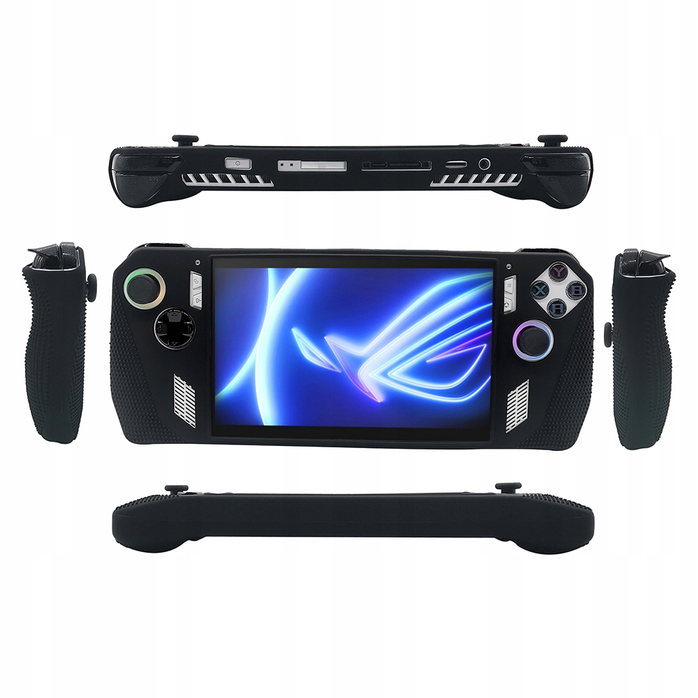 Pouzdro Silikonové Kryt S Výstupky Pro Konzoli Asus Rog Ally Černé