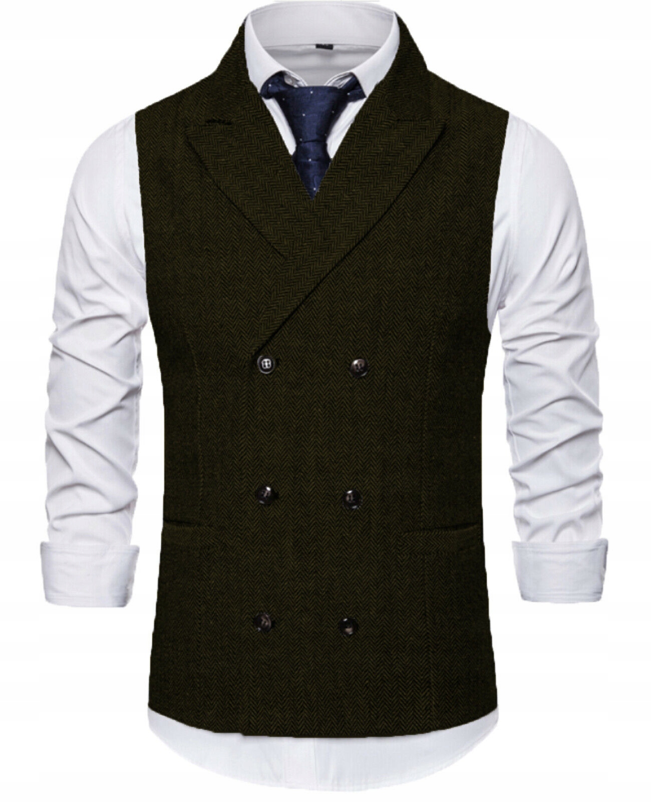 2023 New Spring Summer Men's Vest Tweed Tailored Rozmiar XL
