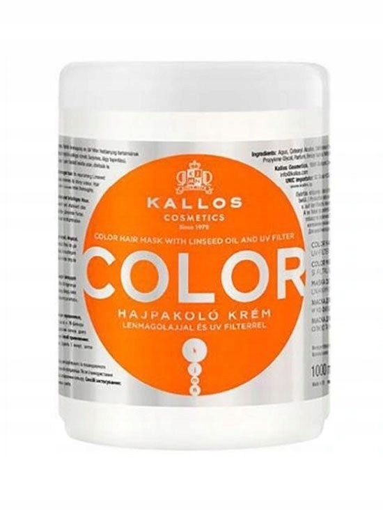 KALLOS MASKA DO WŁOSÓW FARBOWANYCH COLOR 1000 ml