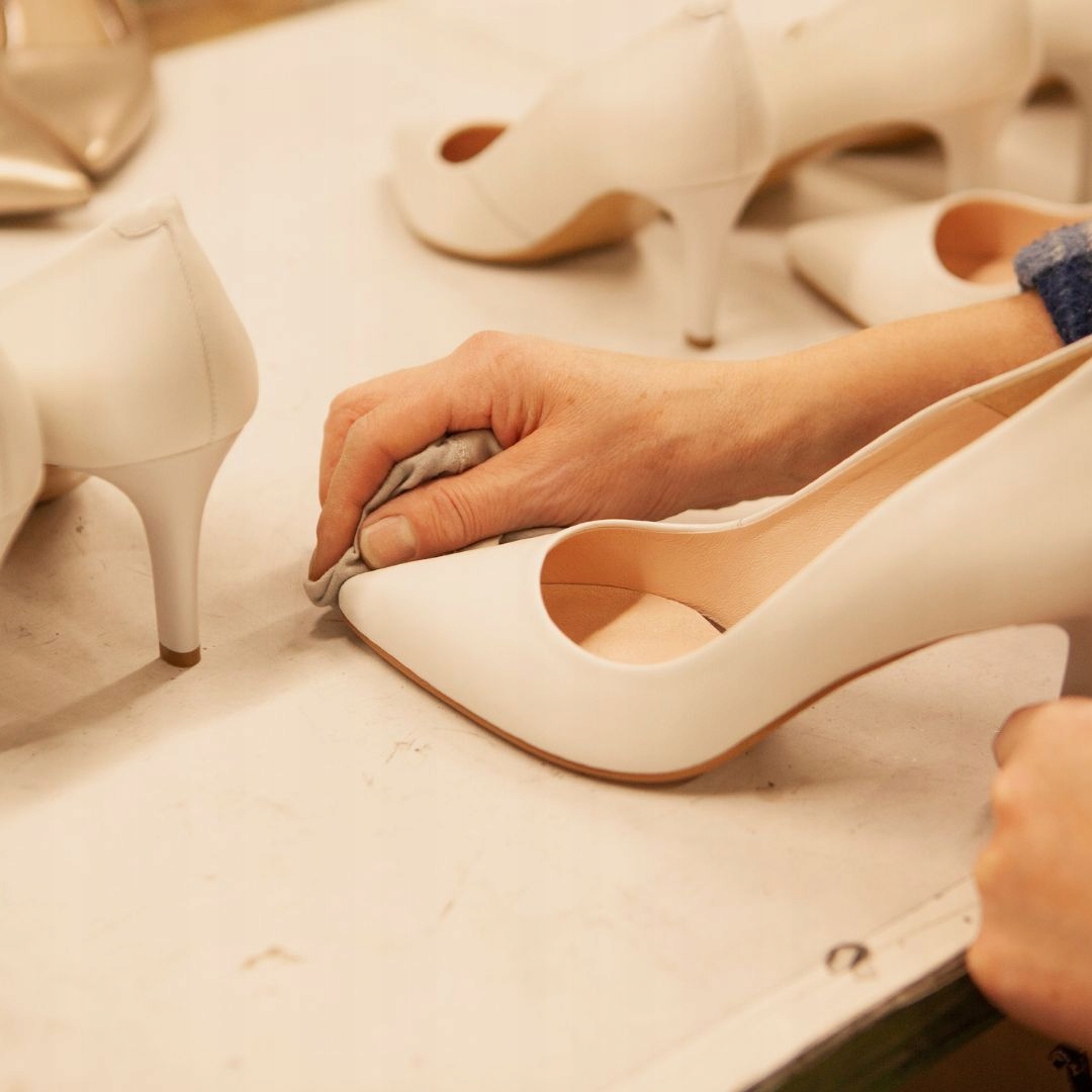 Czarne baleriny Mary-Jane 38 Wzór dominujący bez wzoru