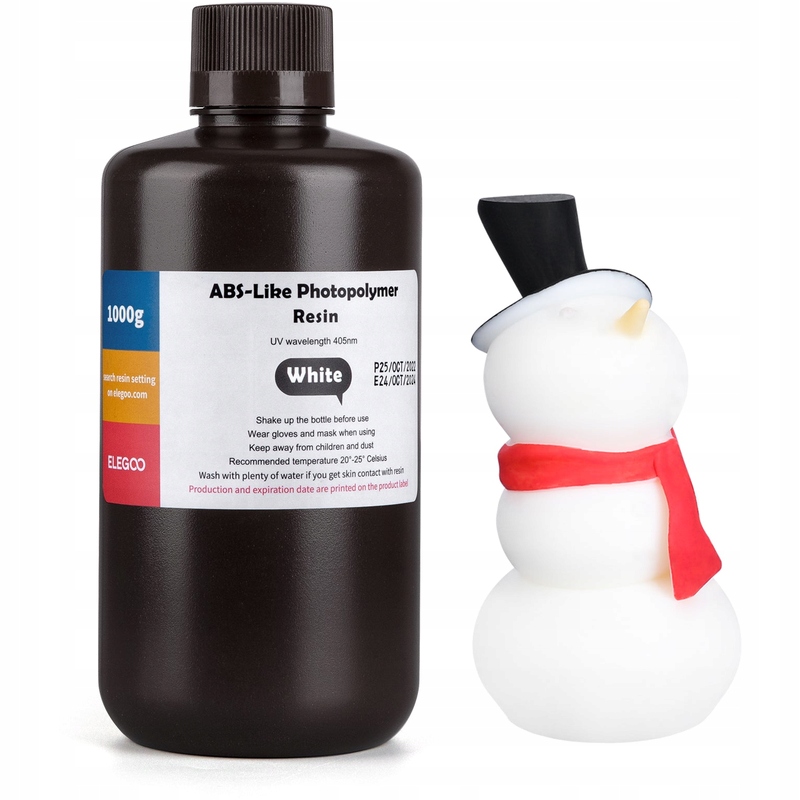 3D Printer Resin Elegoo White 1 L