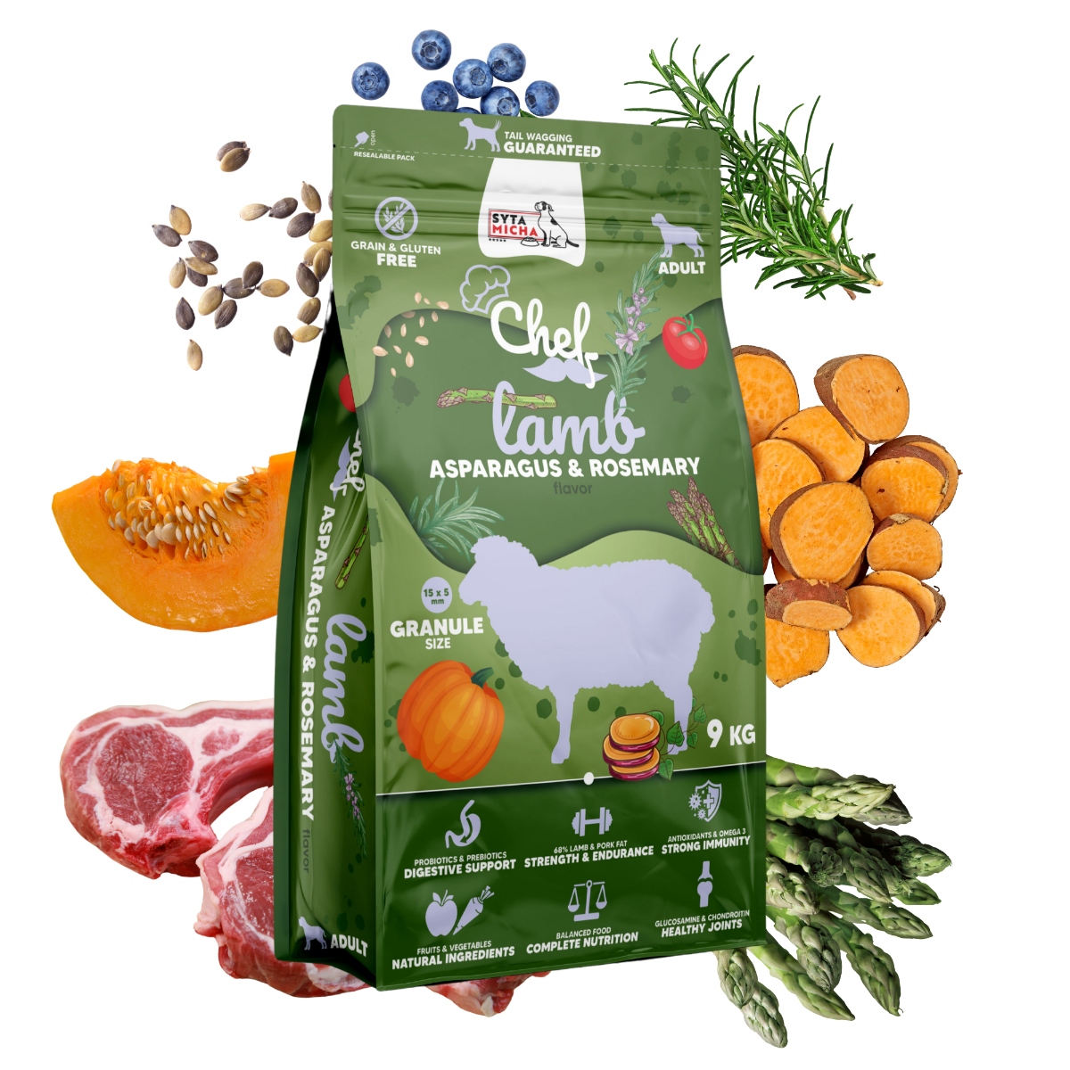 Syta Micha Karma sucha Chef Jagniecina 9kg