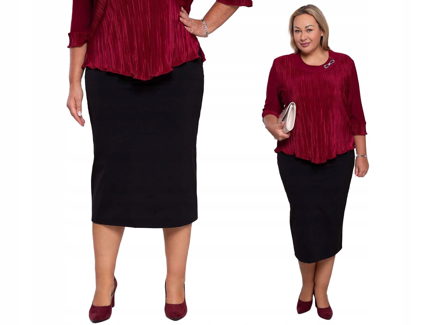 Elegantní černá sukně 58