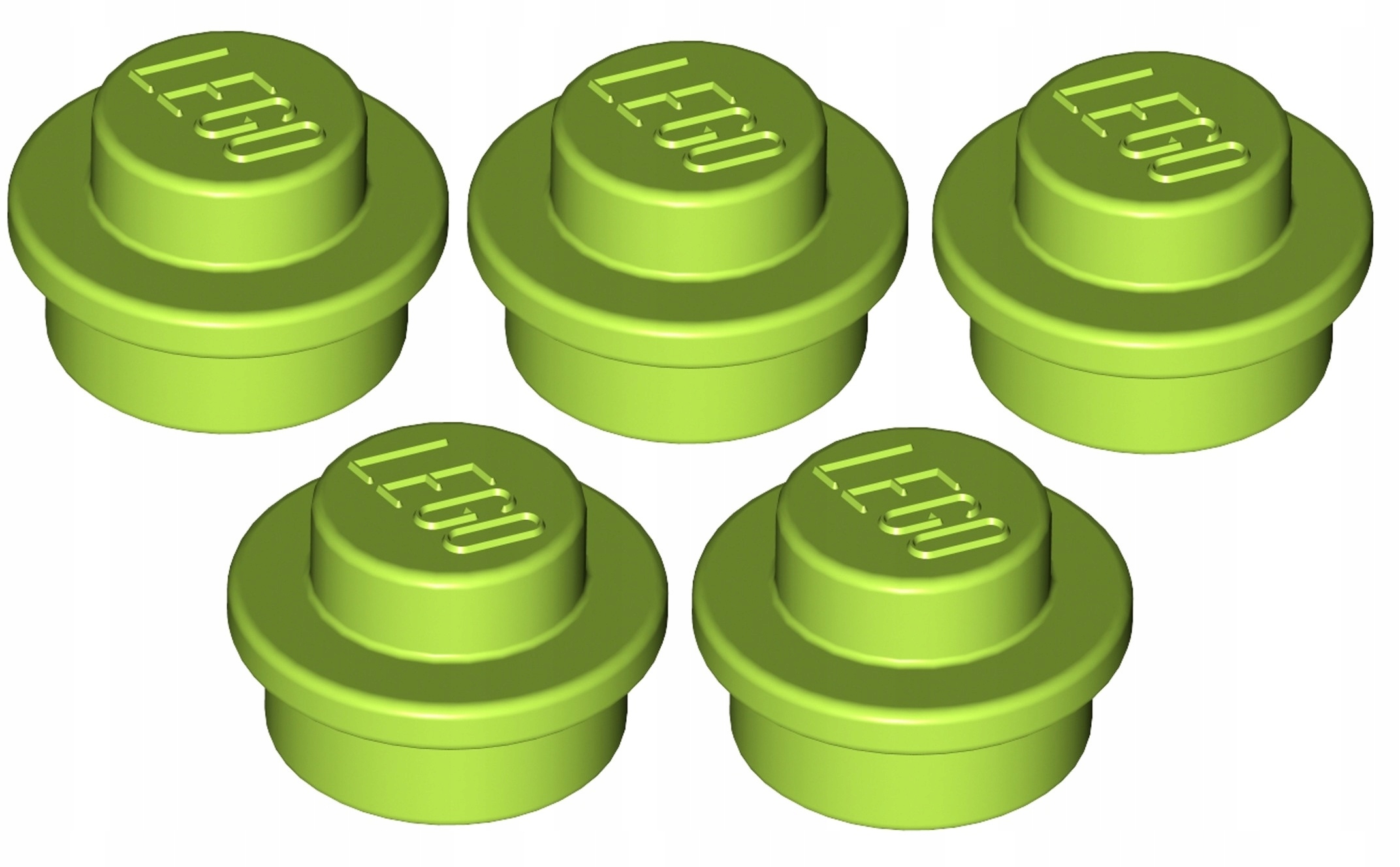 

Lego Płytka 1x1 Limonkowa/Lime (4073/4183133) 5szt