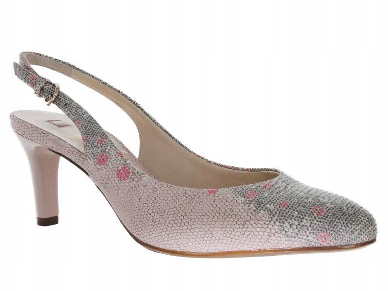 Högl Nazouváky na klínku 6,5 cm velikost 38 červené kožené