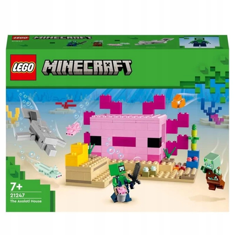 Lego Minecraft 21247 Dom aksolotla
