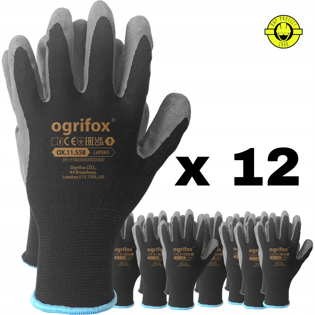 

Rękawice Ogrifox Ox-lateks rozmiar 10 XL 12 par