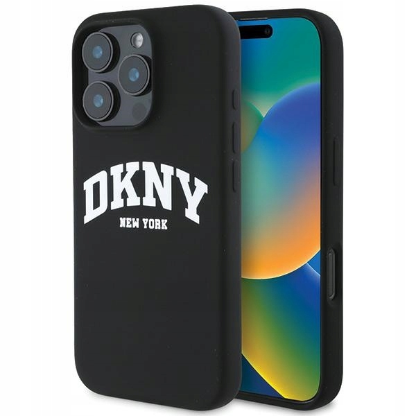 Pouzdro Dkny DKHMP16LSNYACH pro iPhone 16 Pro 6.3", černá/černá, hardcase Silicone