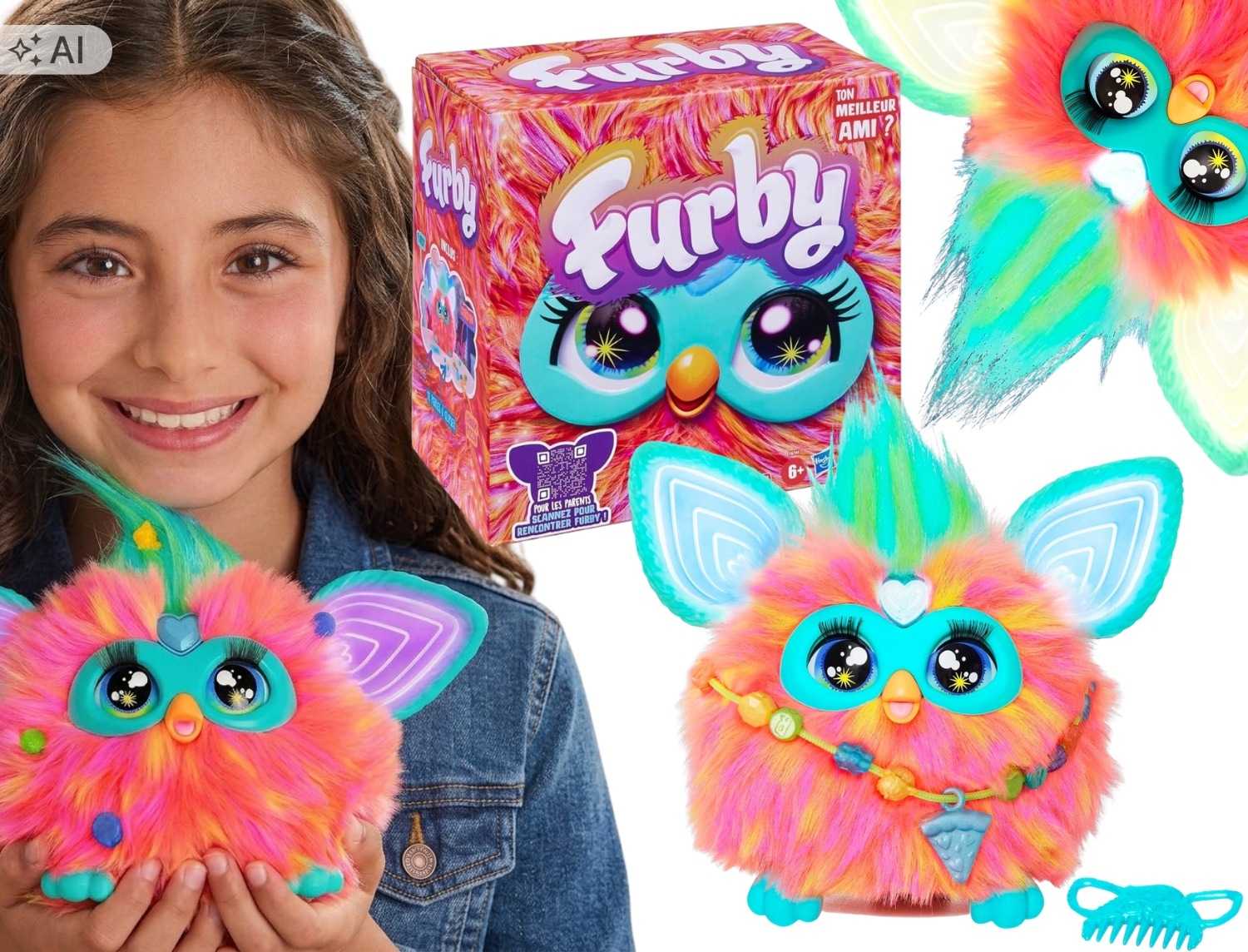 Interaktywna maskotka Hasbro Furby 2.0 koralowy j. angielski
