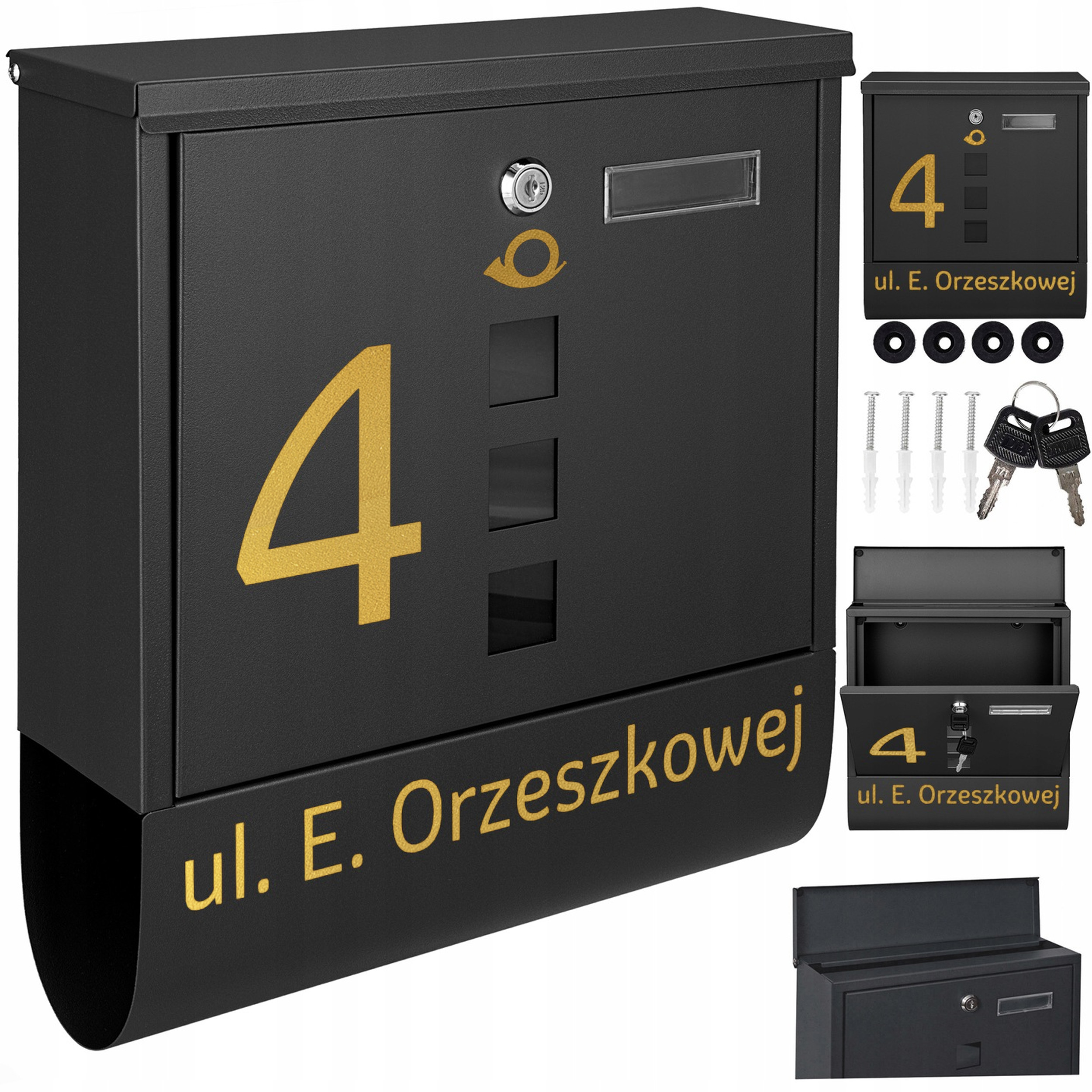 Černá Schránka Na Poštu, Tuba Zlatý Vzor