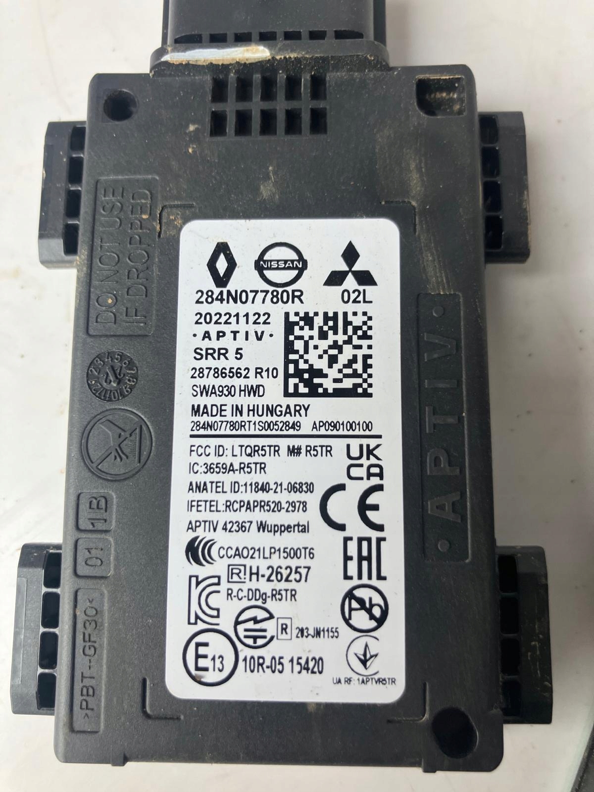 Sensor RADAR MARTWEGO POLA heck MEGANE V E-TECH 284N07780R